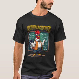 T-shirt Mignonne Math de poulet Enseignant Mathemachicken