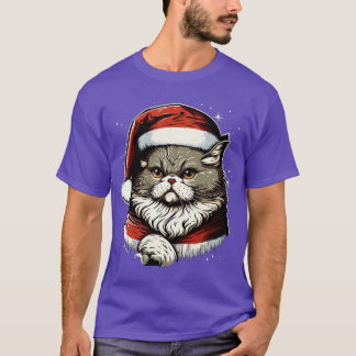 T-shirt Mignonne moche Noël Chat cadeau Drôle Chat Noël 3