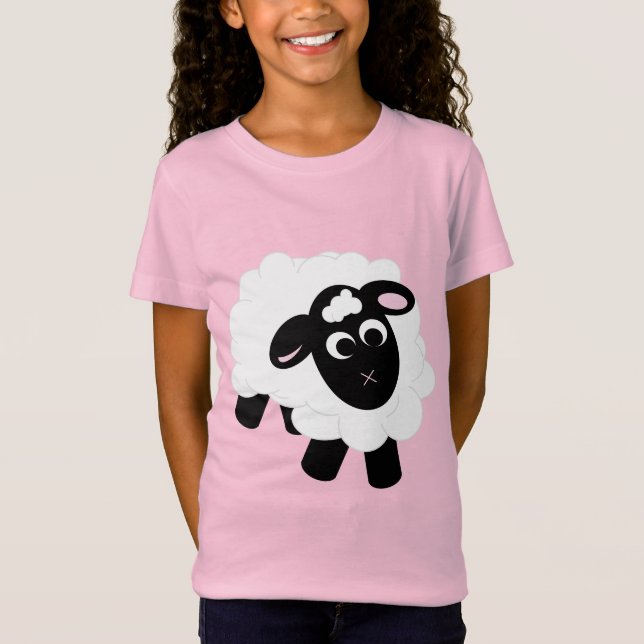 T-Shirt Mignonne mouton cartonné (Devant)