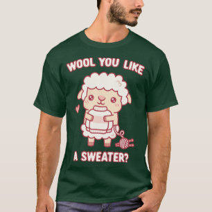 T-shirt Mignonne Mouton Laine Vous Aimez Un Doux Drôle Pun