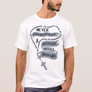 T-shirt Mignonne Ne Sous-Estime Jamais Une Femme Avec Un G