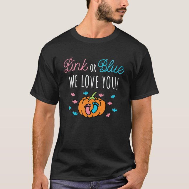 T-shirt Mignonne Nous Vous Aimons Chute Citrouille Sexe Ré (Devant)