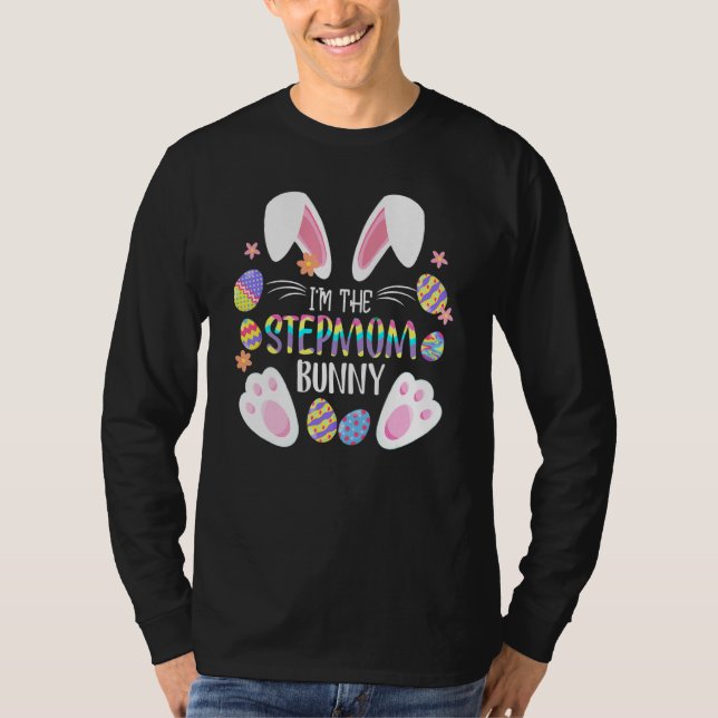 T-shirt Mignonne oreilles de lapin Je suis Le Bunny Stepma (Devant)