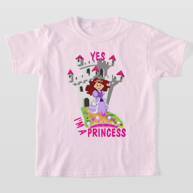 T-shirt Mignonne Oui, je suis une princesse (Poser)