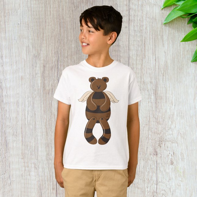 T-shirt Mignonne Ours en Teddy Brown avec ailes Angel (Créateur téléchargé)