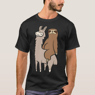 T-shirt Mignonne Parcelle À Rider Sur Llama Love Llama Et 