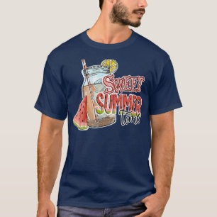T-shirt Mignonne pastèque d'été doux Vacances d'été B
