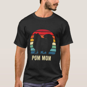 T-shirt Mignonne Pom Chien Maman Amusante Poméranienne Lov