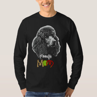 T-shirt Mignonne Poodle Chien Maman 1