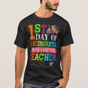 T-shirt Mignonne Prière Pour Mon Enseignant Premier Jour D
