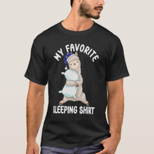 T-shirt Mignonne pyjama pour femmes dort nuit Alpaca 2