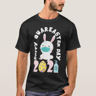 T-shirt Mignonne Rabbit Quarantine Joyeux Jour de Pâques O