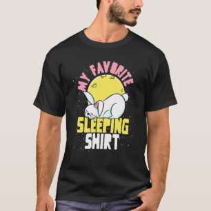 T-shirt Mignonne Riser Tard Animal Bunny Lazy Dormir de nu