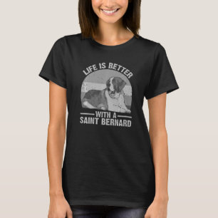 T-shirt Mignonne Saint Bernard Pour Hommes Femmes Saint Be