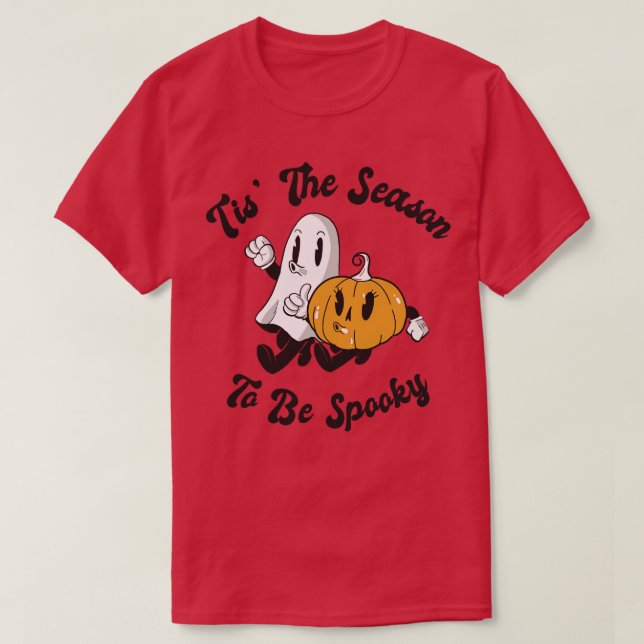 T-shirt Mignonne saison d'Halloween Citrouille Éffrayant G (Design devant)