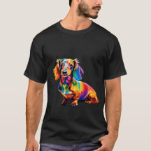 Mignonne Saucisse Chien Animal LGBT Pride Chien T
