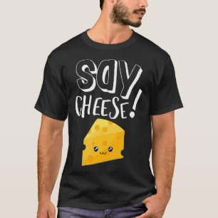 T-shirt Mignonne Say Cheese and Smile Photographie amusant