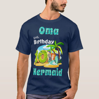 T-shirt Mignonne Sirène Oma Du 10E Anniversaire