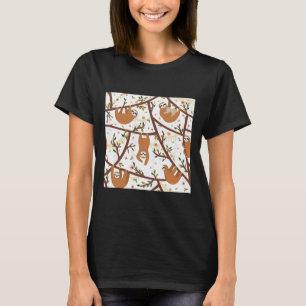 T-shirt Mignonne Sloth Bébé Avec Maman Scoop