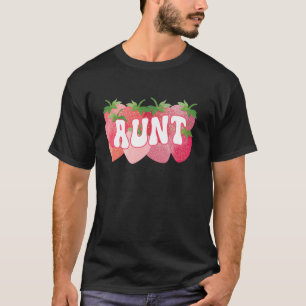 T-shirt Mignonne Tante Fraise Lover Maman Maman Mère Joyeu