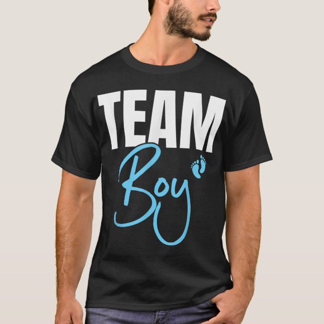 T-shirt Mignonne Team Boy genre révéler la fête Idée pour  (Devant)