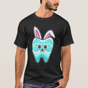 T-shirt Mignonne Tooth Bunny Visage Dentiste Assistant den