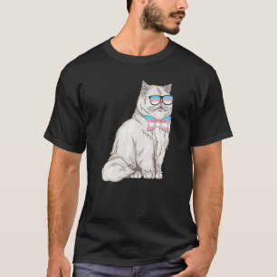 T-shirt Mignonne Transgenre Chat Perse Jour Transgenre De