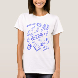 T-shirt Mignonne Trendy Minimal Line Professeur d'Art