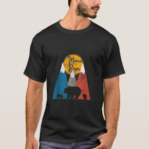 T-shirt Mignonne Twin Mama Ours Deux Cubes Petites Ours Fa