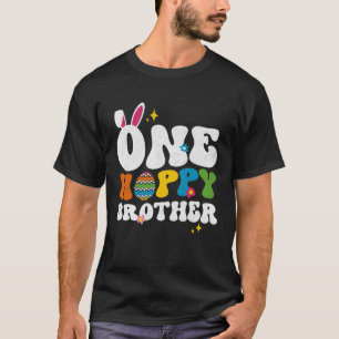 T-shirt Mignonne Un Frère Hoppy Bunny Jour de Pâques Oeuf