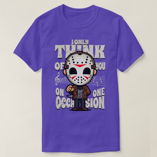 T-shirt Mignonne Vendredi Slasher Drôle Mème (Design devant)