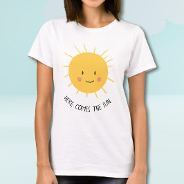 T-shirt Mignonne Voici la maman du soleil pour être