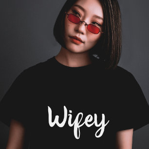 T-shirt Mignonne Wifey vient de se marier lune de miel