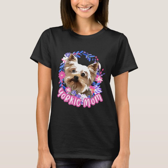 T-shirt Mignonne Yorkie Maman Yorkshire Terrier Propriétai (Devant)