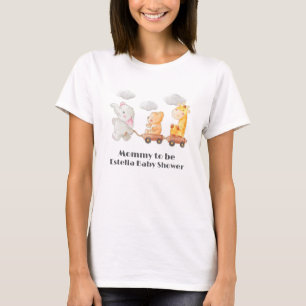 T-shirt Mignonnes Animaux De Bois Maman Pour Être Baby sho