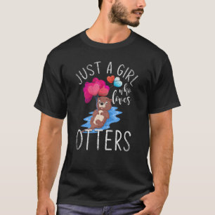 T-shirt Mignonnes Animaux Femmes Filles Enfants Otter