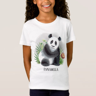 T-Shirt mignonnes filles panda ours amoureux ajouter ou su