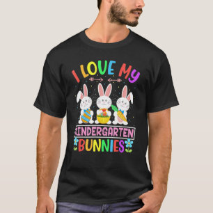 T-shirt Mignonnes lapines Drôle J'Aime Ma Maternelle Pour 