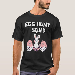 T-shirt Mignons Enfants Lapin de Pâques et Poules Oeuf Hu