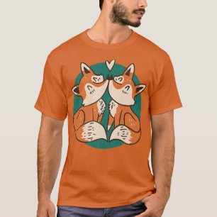 T-shirt Mignons Foes Couple Pour Animaux Premium 925