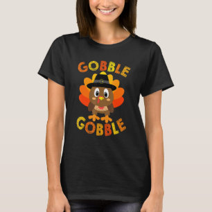 T-shirt Mignons gloussements Dindon Pèlerin Petits Garçons