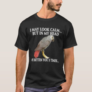 T-shirt Mignons Gray d'Afrique J'ai peut-être l'air tranqu