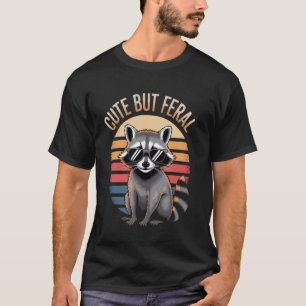 T-shirt Mignons Mais Féroces Enfants Raton Laveur Animal D