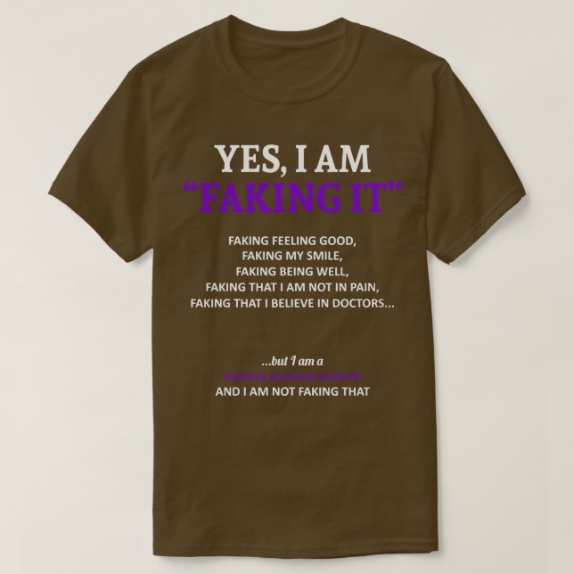 T-shirt Migraine Sensibilisation Aux Maux De Tête Je Le Fr (Design devant)