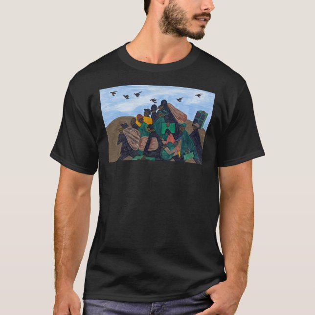 T-shirt Migration Series, Panel 3 Jacob Lawrence Classi (Devant)