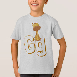 T-shirt Migre G pour Giraffe - Enfants ABCD English Alphab