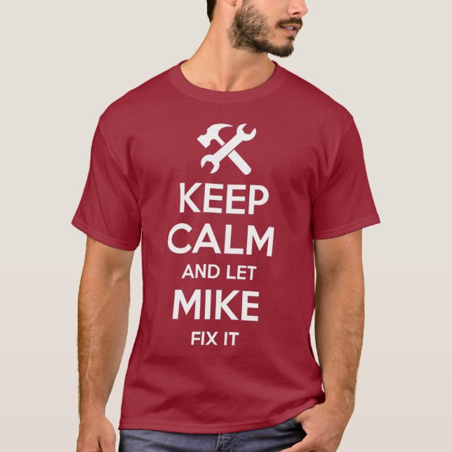 T-shirt MIKE Correction Citation Drôle Anniversaire Nom pe (Devant)