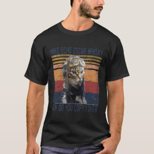T-shirt Mike Echo Oscar Whisky Comment Copier Pilote Kitty