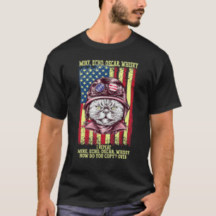 T-shirt Mike Echo Oscar Whisky Comment Copiez-Vous Pilote 
