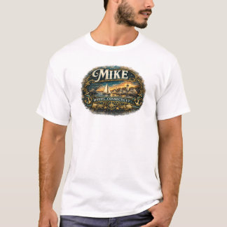 T-shirt Mike Mystic Connecticut Vintage Nautical Coastal